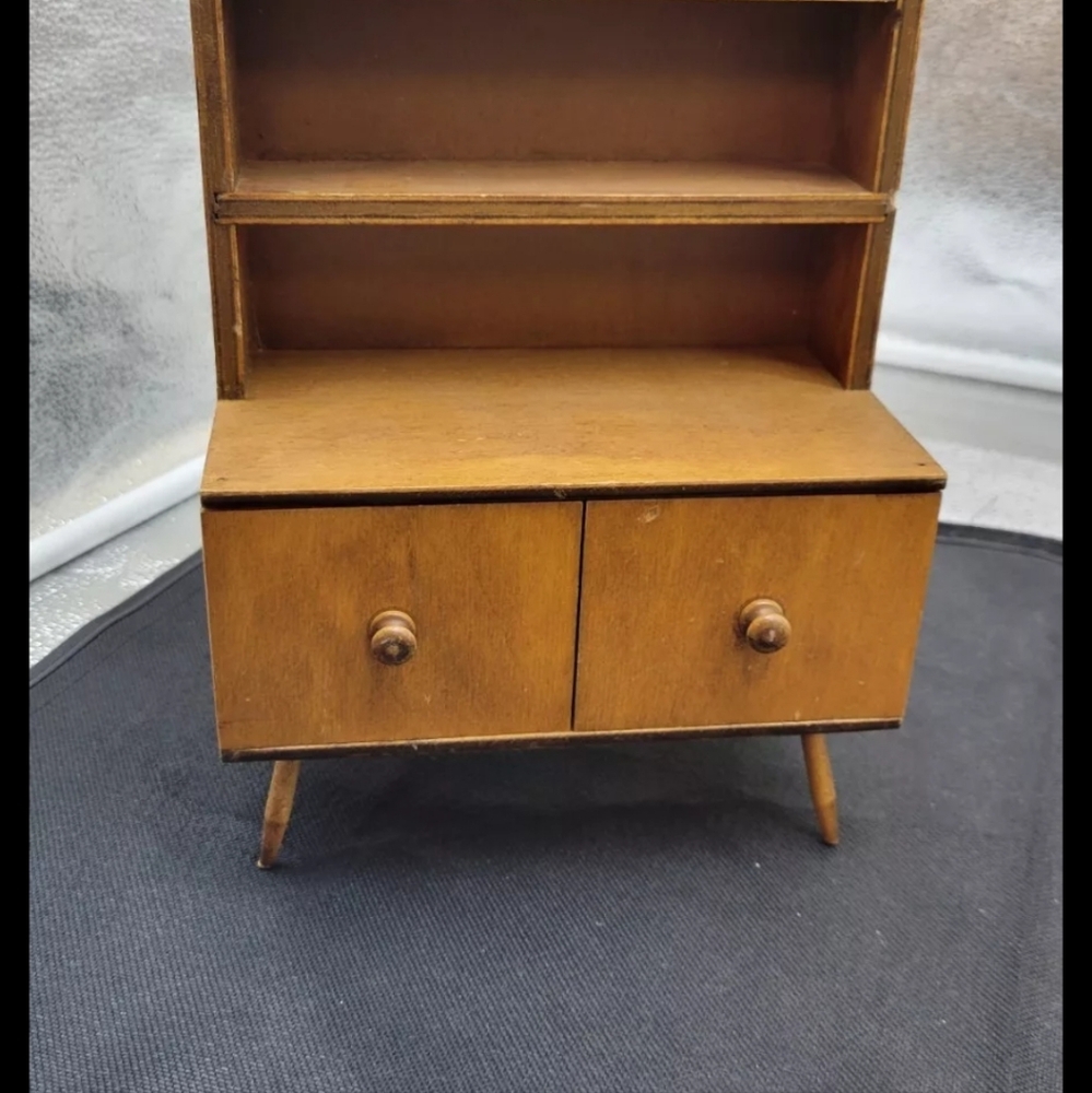 Vtg 1950 - 60's MCM salesman Cupboard Wooden sampler, Miniature